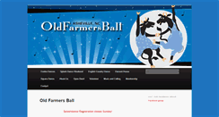 Desktop Screenshot of oldfarmersball.com