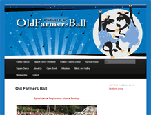 Tablet Screenshot of oldfarmersball.com